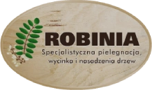Robinia Specjalistyczna pielęgnacja, wycinka i nasadzenia drzew logo